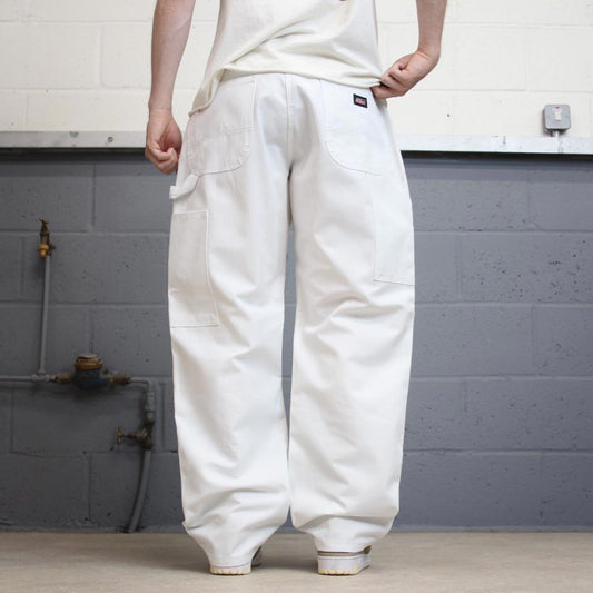 Dickies carpenter jeans W36L32 baggy white canvas cargo skater style jeans