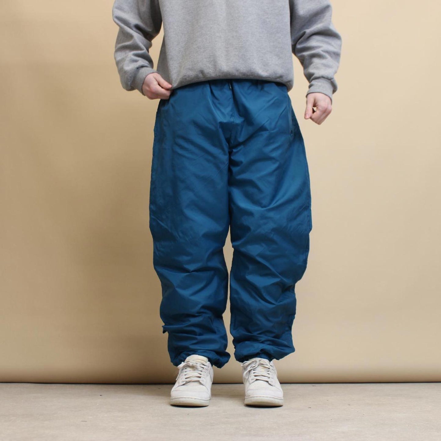 Teal Nike tracksuit bottoms size 16 / XL Loose y2k shell suit trackies