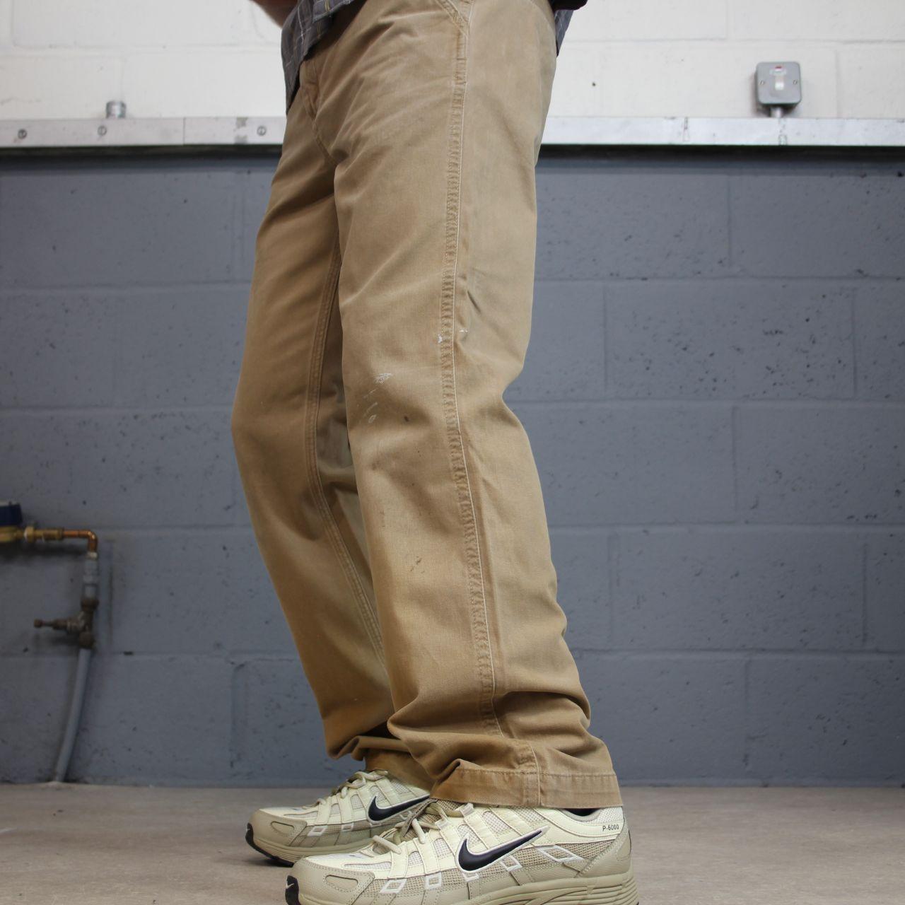 Vintage Carhartt carpenter pants y2k tan Straight leg skater style utility workwear