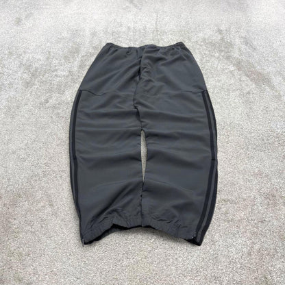 Vintage y2k Adidas tracksuit bottoms grey Loose floaty drawstring track pants side stripes