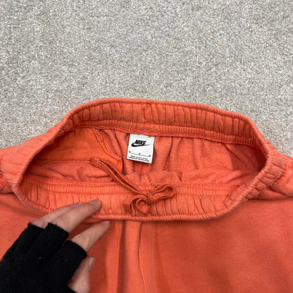 Peach Nike sweatpants Medium loose y2k style joggers Swoosh logo gym wear track pants casual sporty