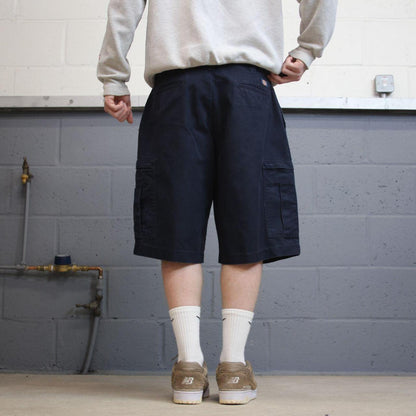 Y2k baggy Dickies cargo shorts W36 skater style navy