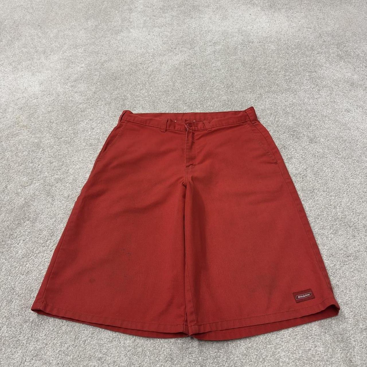 Dickies carpenter chino shorts red Chino style skater shorts loose leg festival