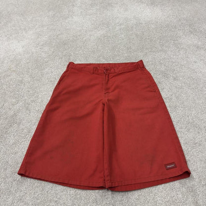 Dickies carpenter chino shorts red Chino style skater shorts loose leg festival