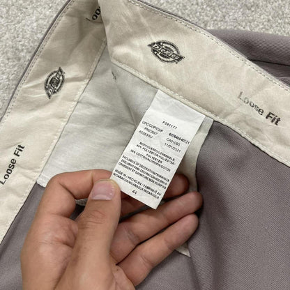 Dickies extra baggy chino shorts carpenter grey Surf style skater shorts long wide leg festival