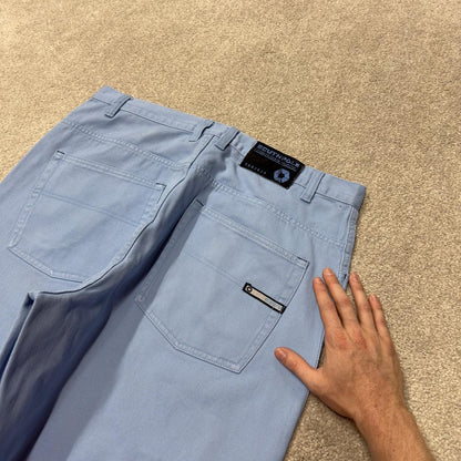 Southpole baggy jeans y2k W38L30 blue Wide leg 100% cotton thick denim skater style great oversized