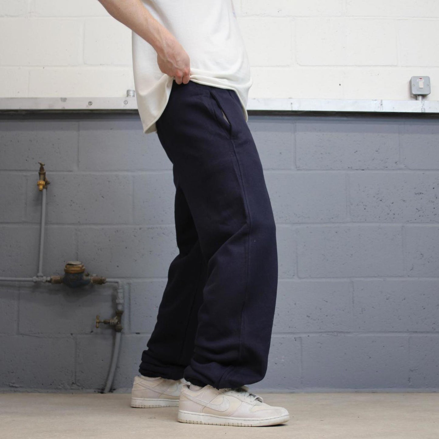 Y2k navy baggy Champion joggers M y2k style sportswear track pants loose fit