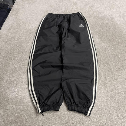 Vintage y2k Adidas tracksuit bottoms black Embroidered side stripe track pants