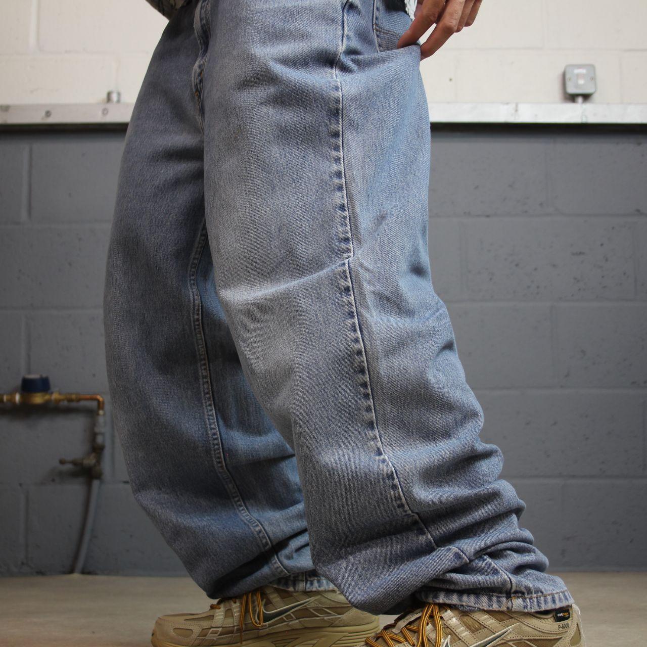 Levi’s baggy jeans 560 comfort fit y2k blue Wide leg 100% cotton skater style pants red tab logo