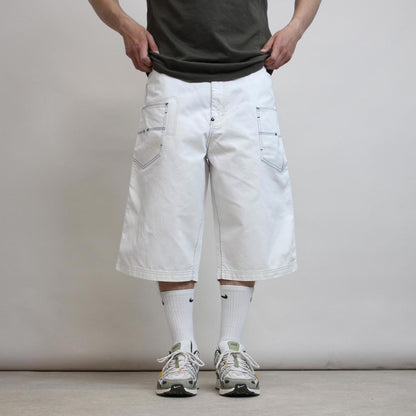 Mens Baggy Sean John jorts W38 long wide leg skater 90s style extra pocket hip hop