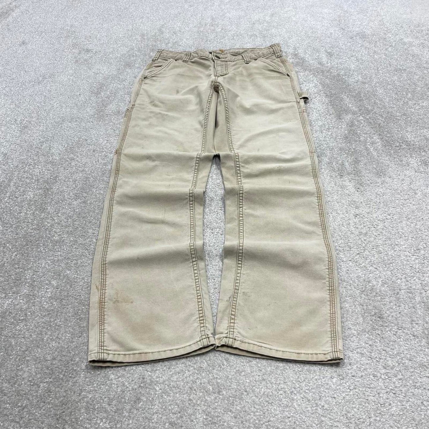 00s Carhartt carpenter jeans women's size 4 short y2k 90s style workwear cargos