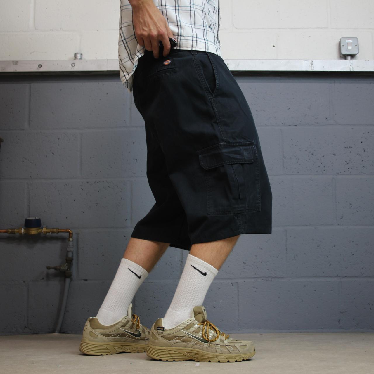 Dickies baggy cargo shorts y2k long black Twill chino skater style cargo shorts
