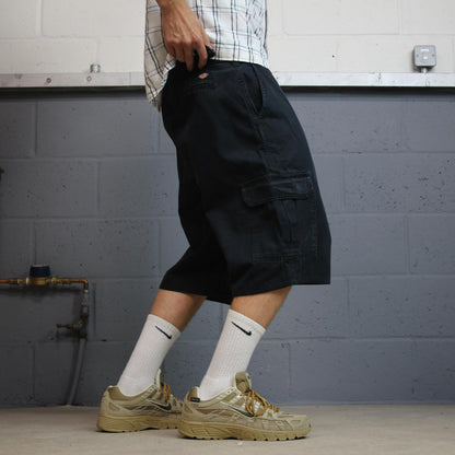 Dickies baggy cargo shorts y2k long black Twill chino skater style cargo shorts