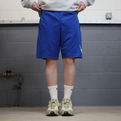 Nike sports shorts y2k Dri-Fit blue Casual style comfy loose floaty summer gym shorts