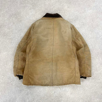 Vintage Carhartt jacket arctic chore coat XL tan distressed American canvas workwear streetwear