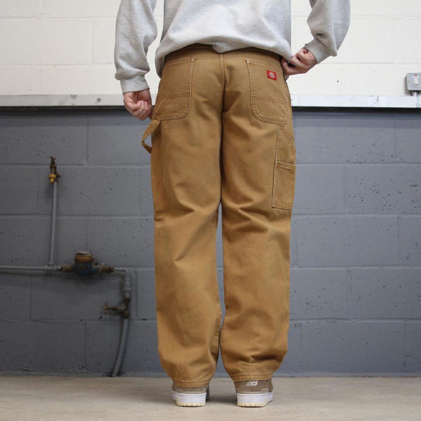 Dickies carpenter jeans W30L31 loose tan brown canvas cargo skater style pants