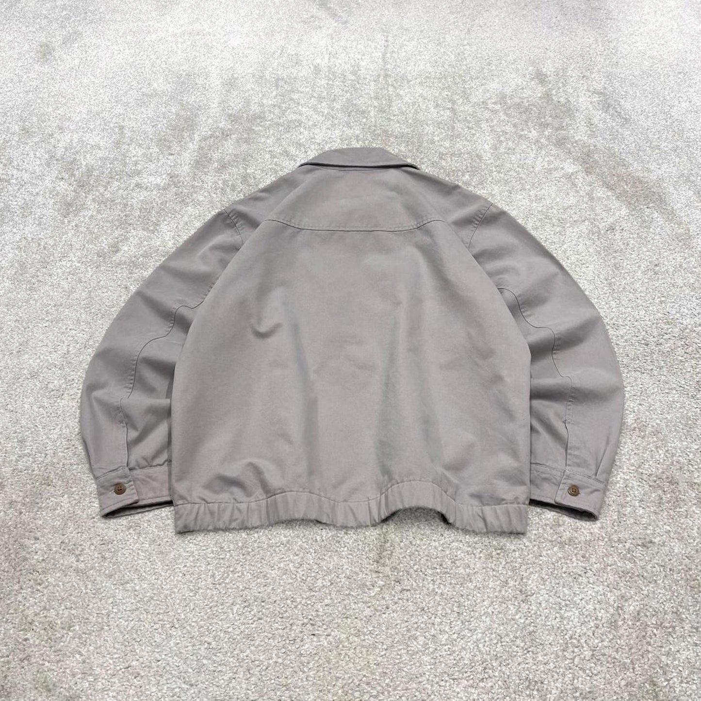 Y2K Quiksilver Harrington bomber jacket grey Embroidered surf style coat full zip up