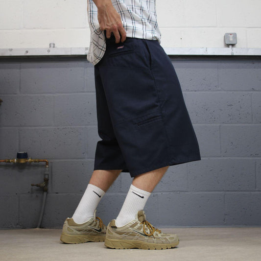 Dickies baggy chino shorts carpenter navy Chino style skater shorts long wide leg festival