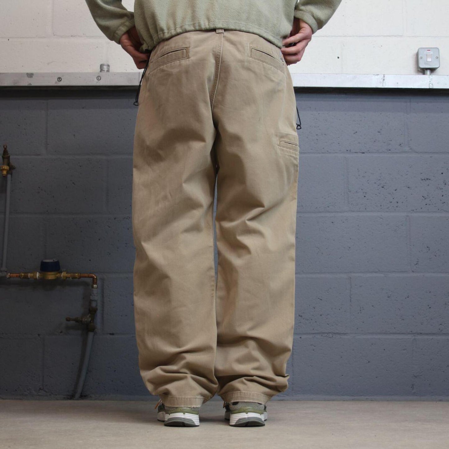 Carhartt carpenter pants relaxed fit tan Loose skate style cargo work pants