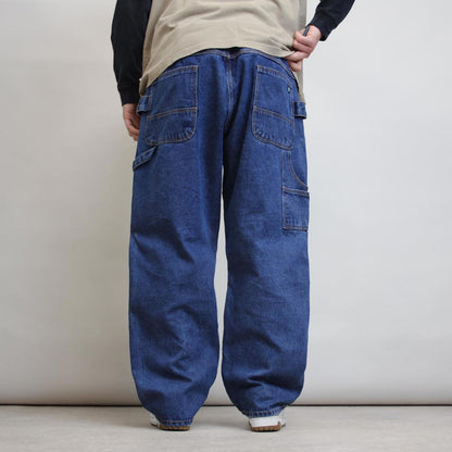 Denim carpenter skate jeans W42L30 loose Key cargo trousers patch logo