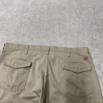 Red Kap vintage baggy wide leg cargo pants y2k khaki Loose fit skater chino work trousers