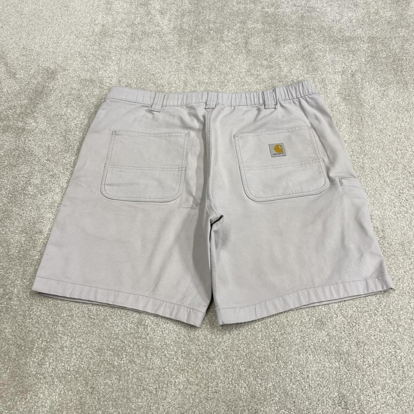 Carhartt cargo shorts canvas lilac grey Canvas relaxed fit skate style work shorts
