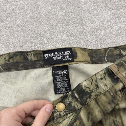Baggy mossy oak camo cargo trousers hunting style Y2K khaki camouflage outdoors utility trousers