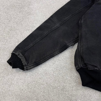 Vintage Black Carhartt Santa Fe Jacket XL canvas 90s style skater bomber