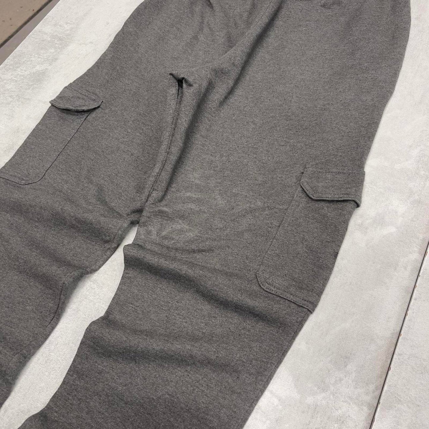 Y2k Grey Champion cargo joggers L