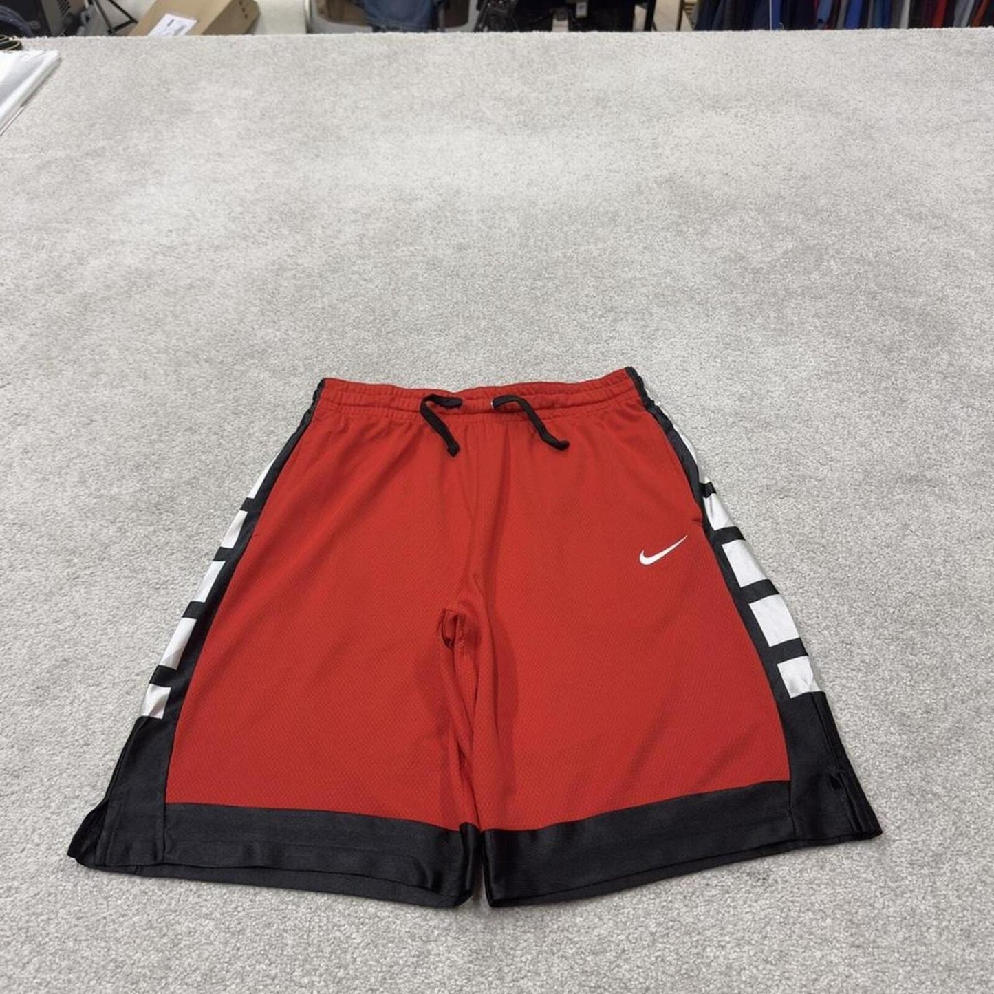 Long Nike sports shorts y2k red Basketball style comfy loose floaty summer gym shorts
