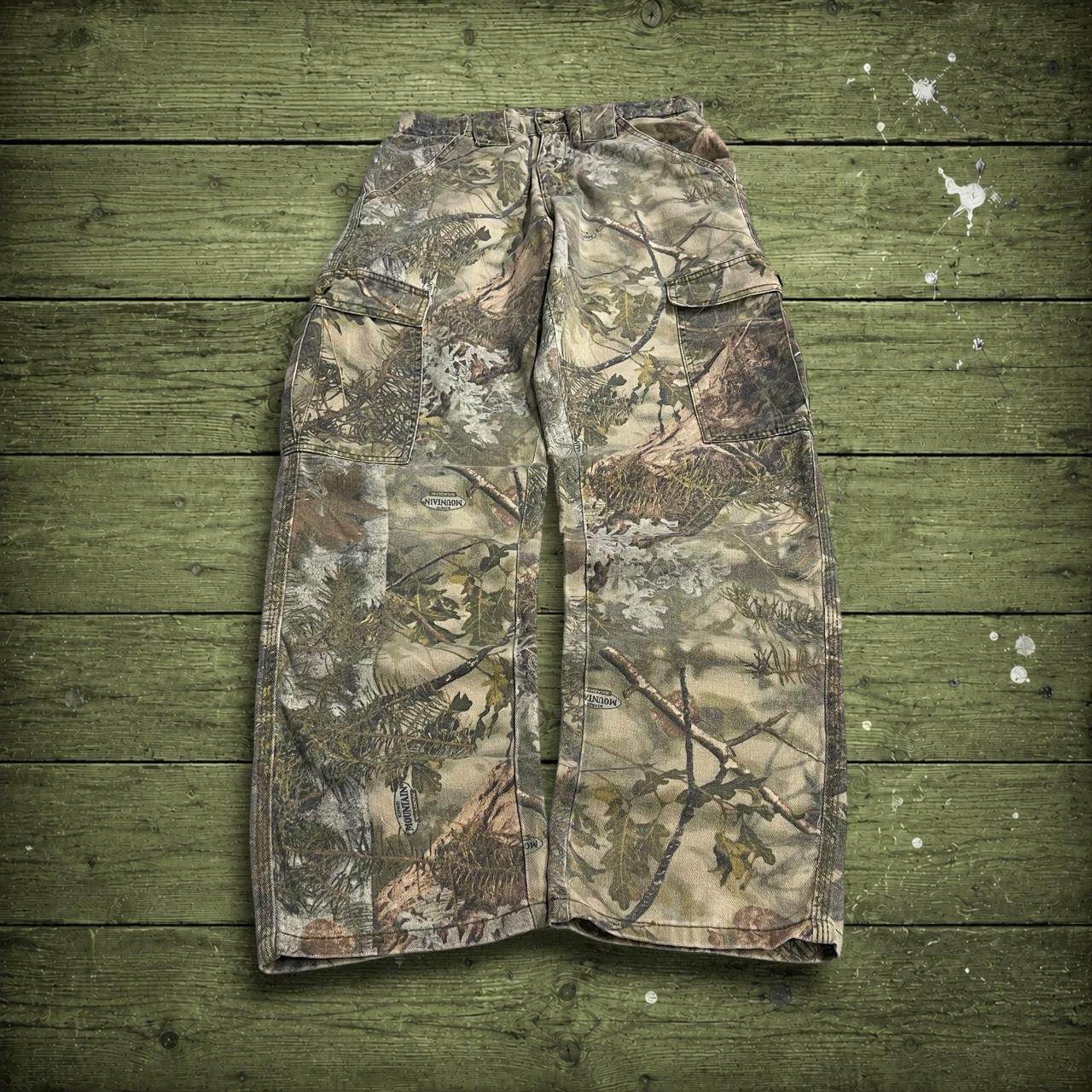 Vintage camo cargo pants y2k utility khaki King’s Realtree camouflage hunting cargos