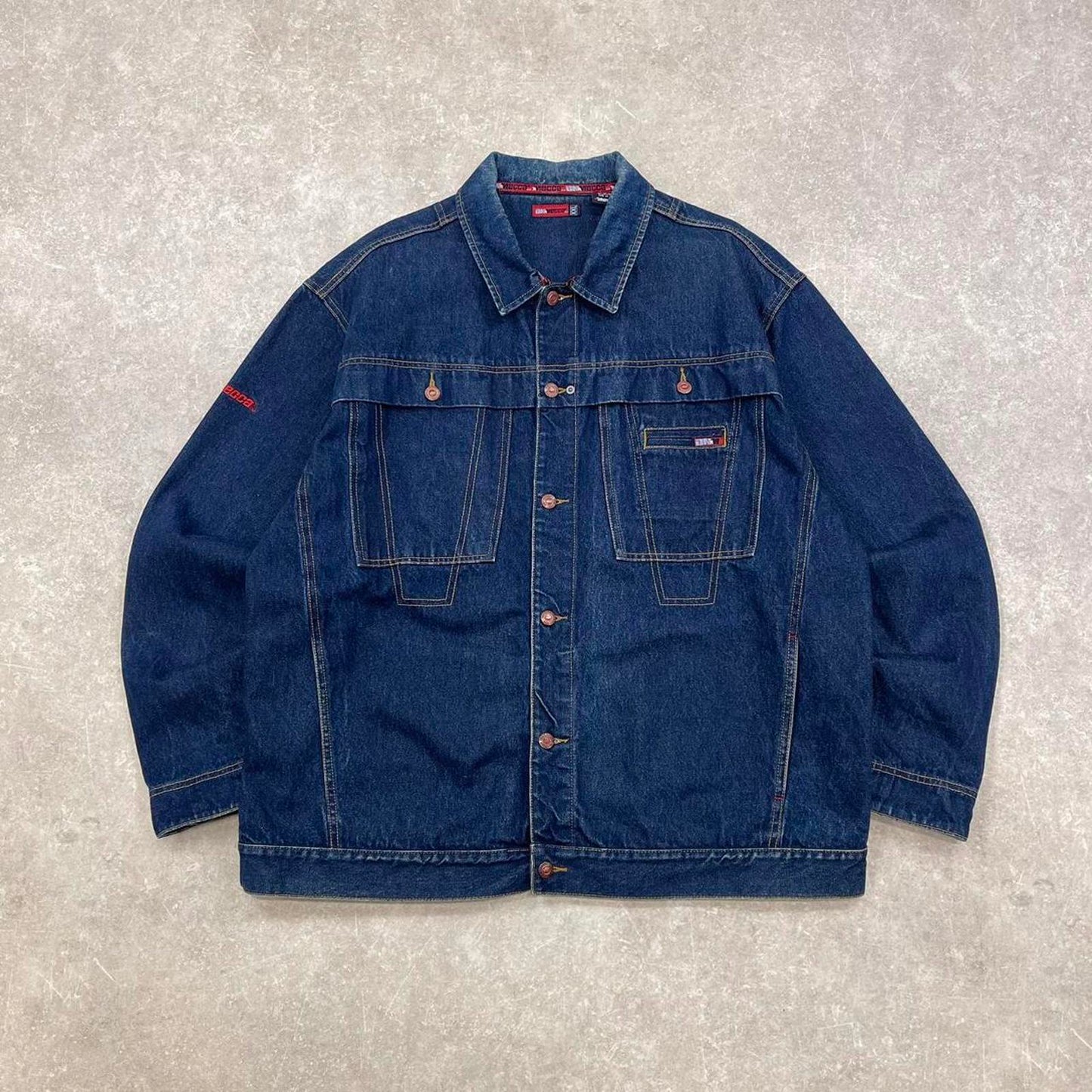 Blue MECCA USA jacket 2XL baggy hip hop skater 90s style jacket