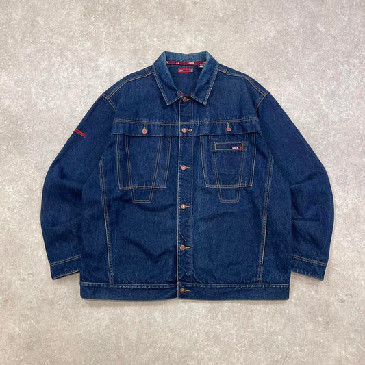 Blue MECCA USA jacket 2XL baggy hip hop skater 90s style jacket