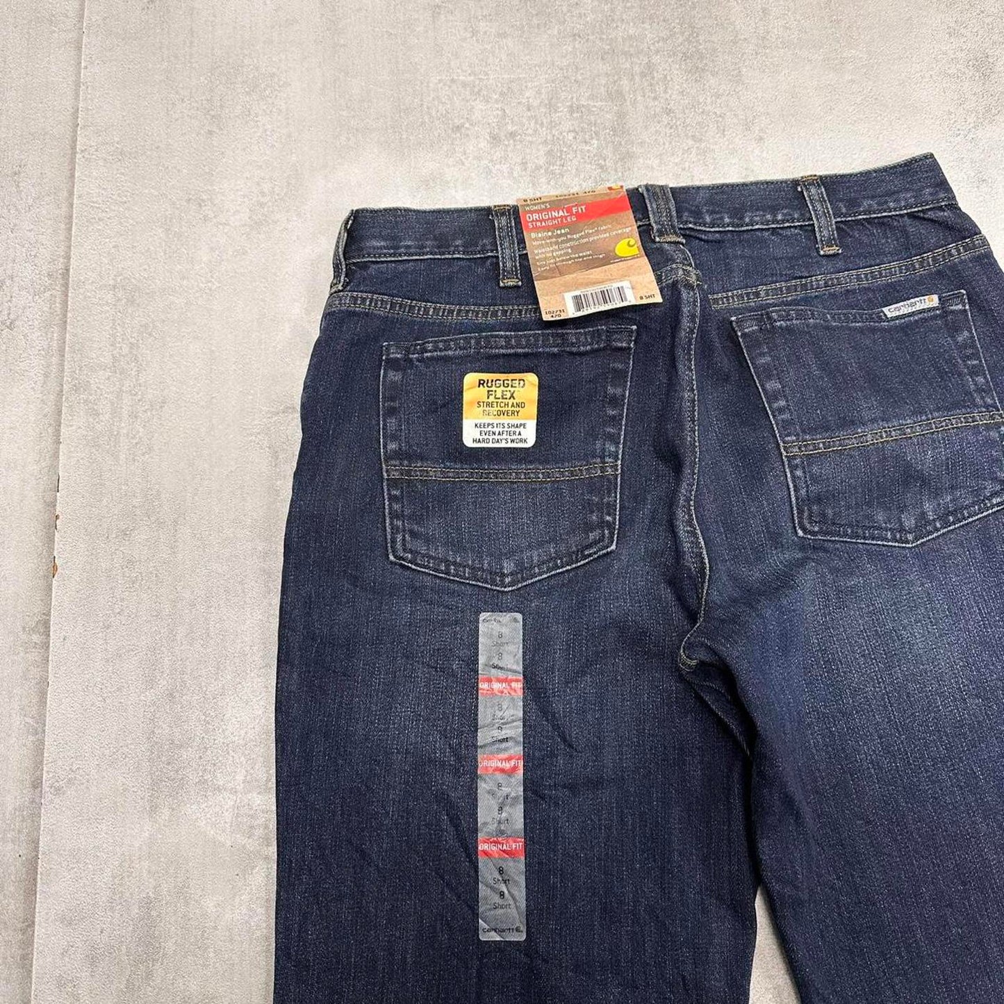Blue Carhartt jeans, size 8 W32L30 denim original fit straight leg