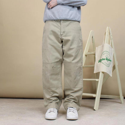 Beige Carhartt double knee trousers W36L30