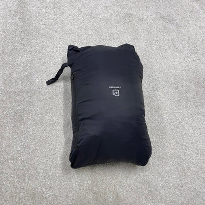 00s Quiksilver technical puffer jacket S men's black y2k style lightweight Packable Stowable coat
