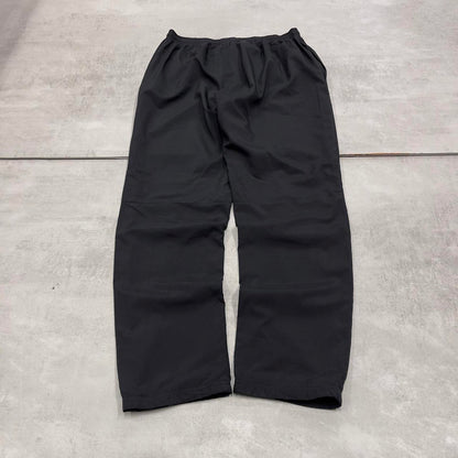 Black Nike trackies Large loose y2k floaty leg joggers embroidered Swoosh logo