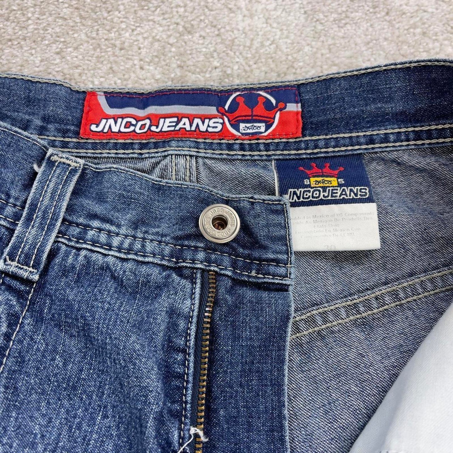 JNCO Flaming Ace shorts W30