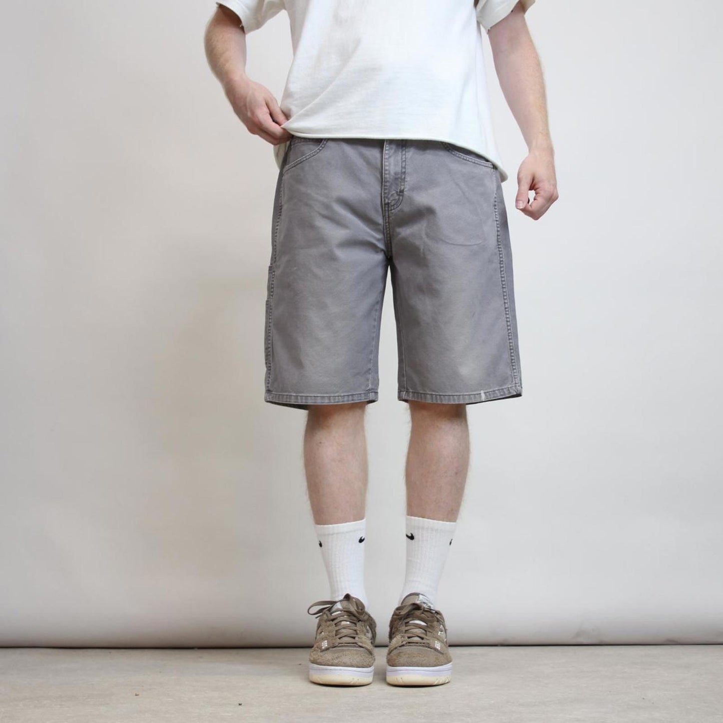 Grey Dickies carpenter jorts W34