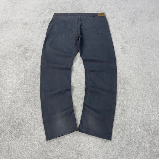 Grey Dickies pants W36L32 athletic fit 5 pocket chino skate style pants