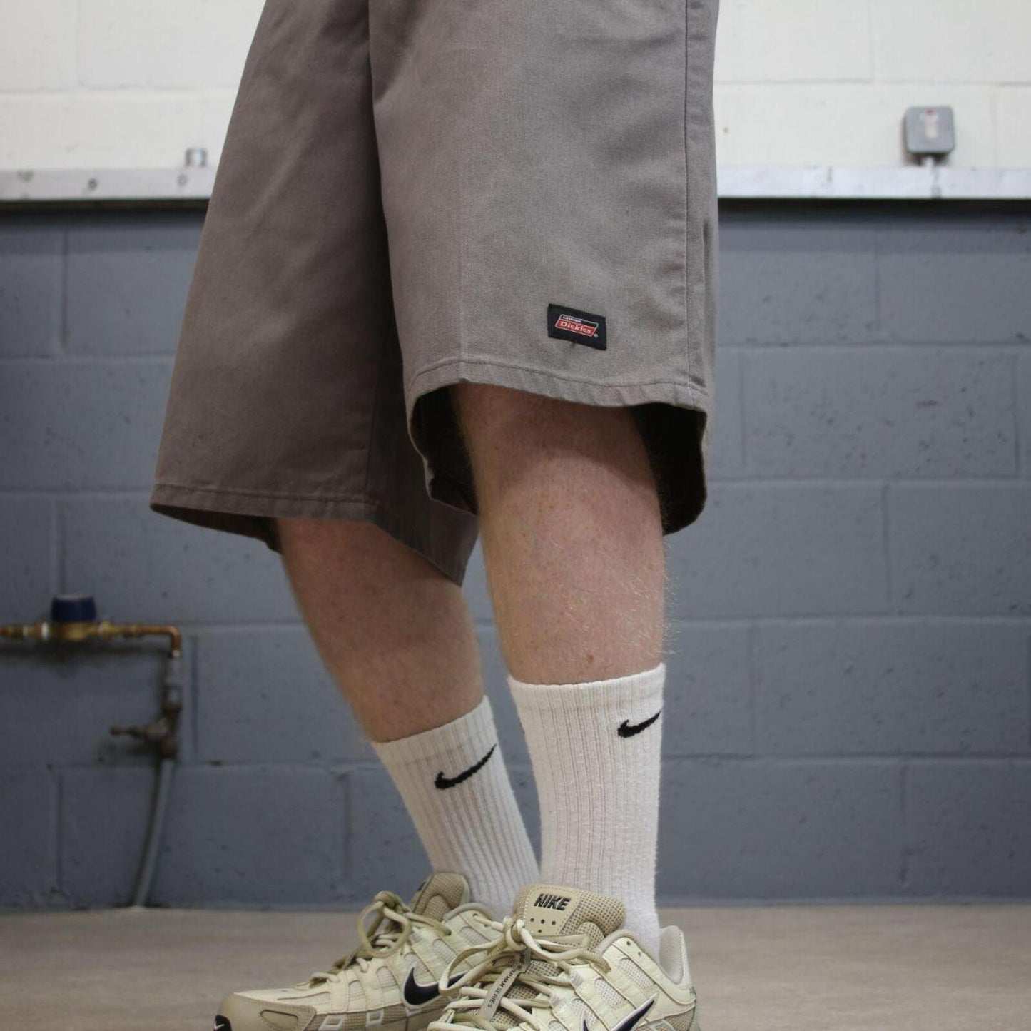 Dickies carpenter shorts long leg grey Twill chino skater style shorts loose long leg