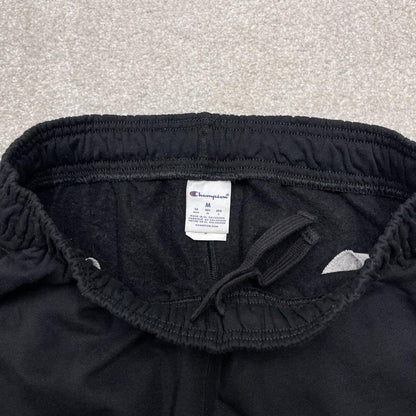 Champion sweatpants black cuffed joggers Slim print logo tracksuit bottoms