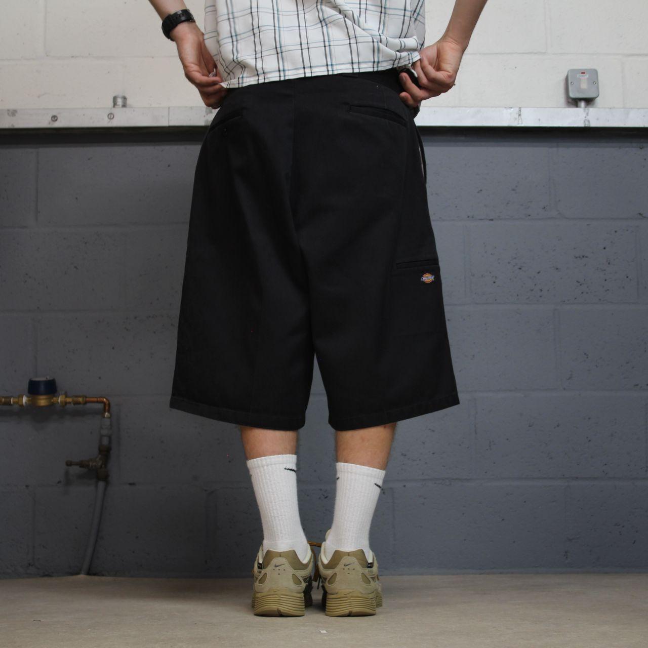 Dickies carpenter chino shorts black Loose long leg skater / surf shorts festival