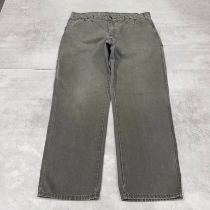 Green Dickies carpenter jeans W38 L30 baggy canvas skater cargos