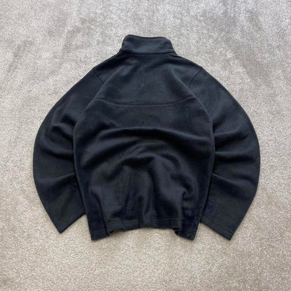 Black Columbia technical fleece XS y2k style snap T autumn popper pull over