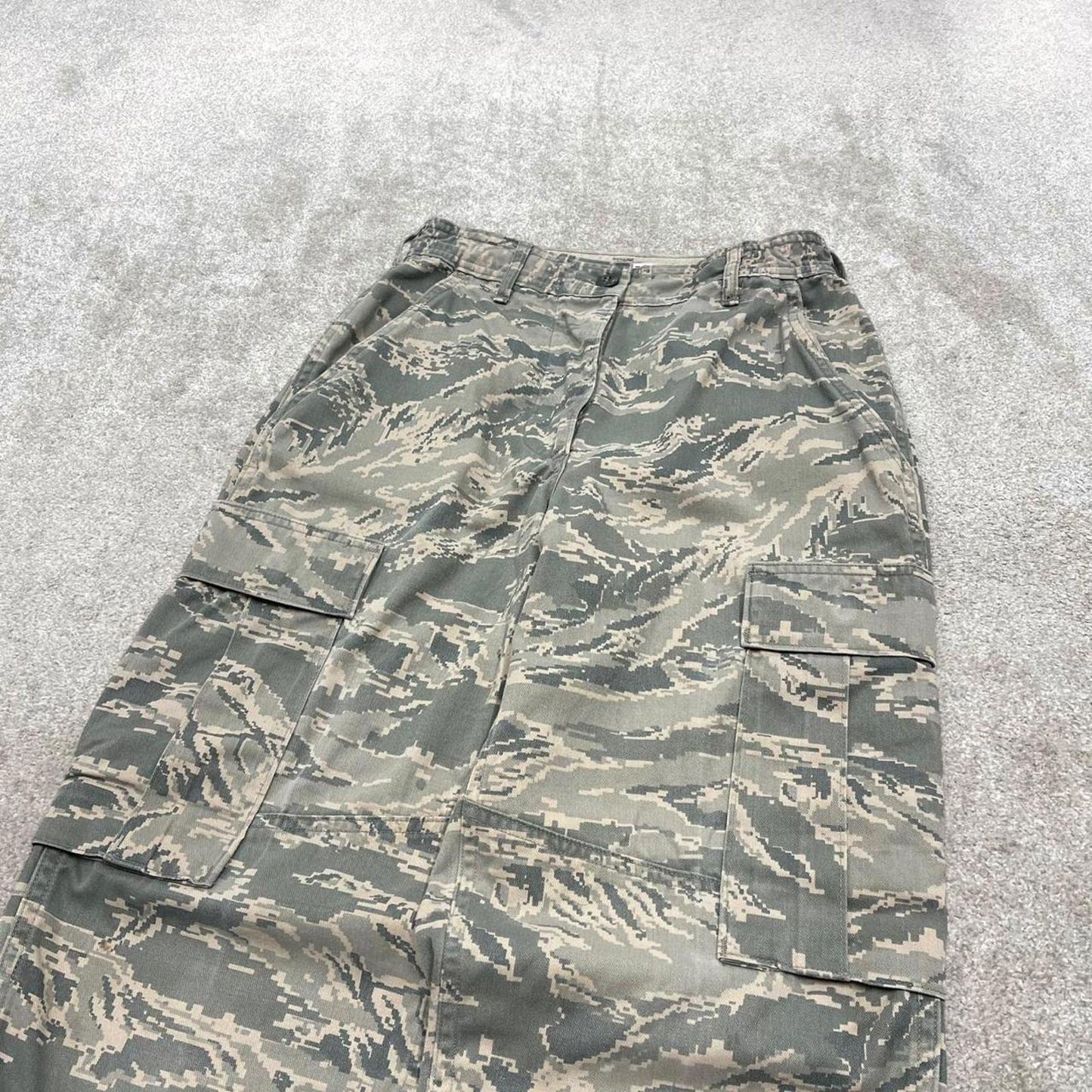 Vintage y2k U.S. Air Force camo cargo pants Green Loose camouflage utility trousers