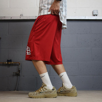Nike sports shorts y2k loose red Comfy floaty summer gym shorts