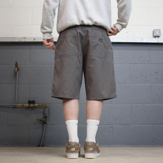 Y2k baggy Dickies shorts skater style grey Loose wide leg chino summer festival shorts