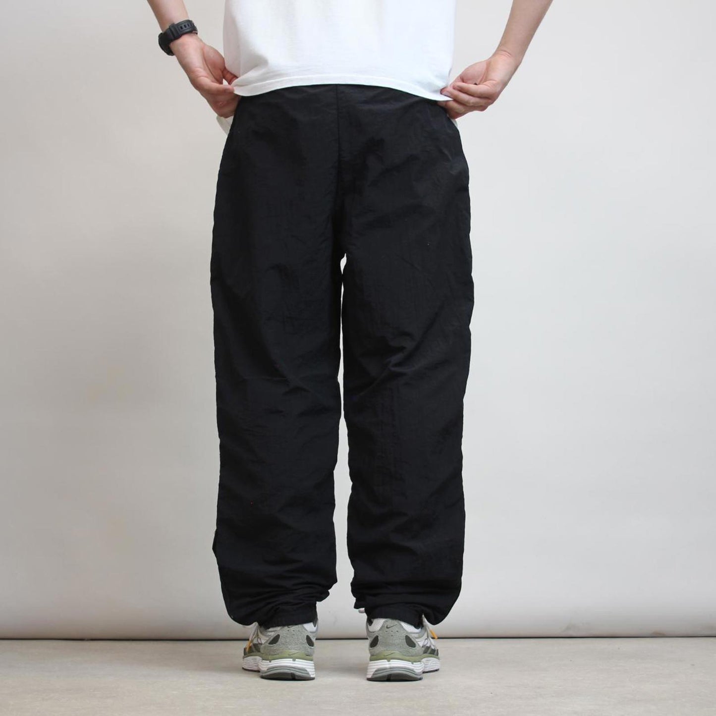 Black Reebok trackies L
