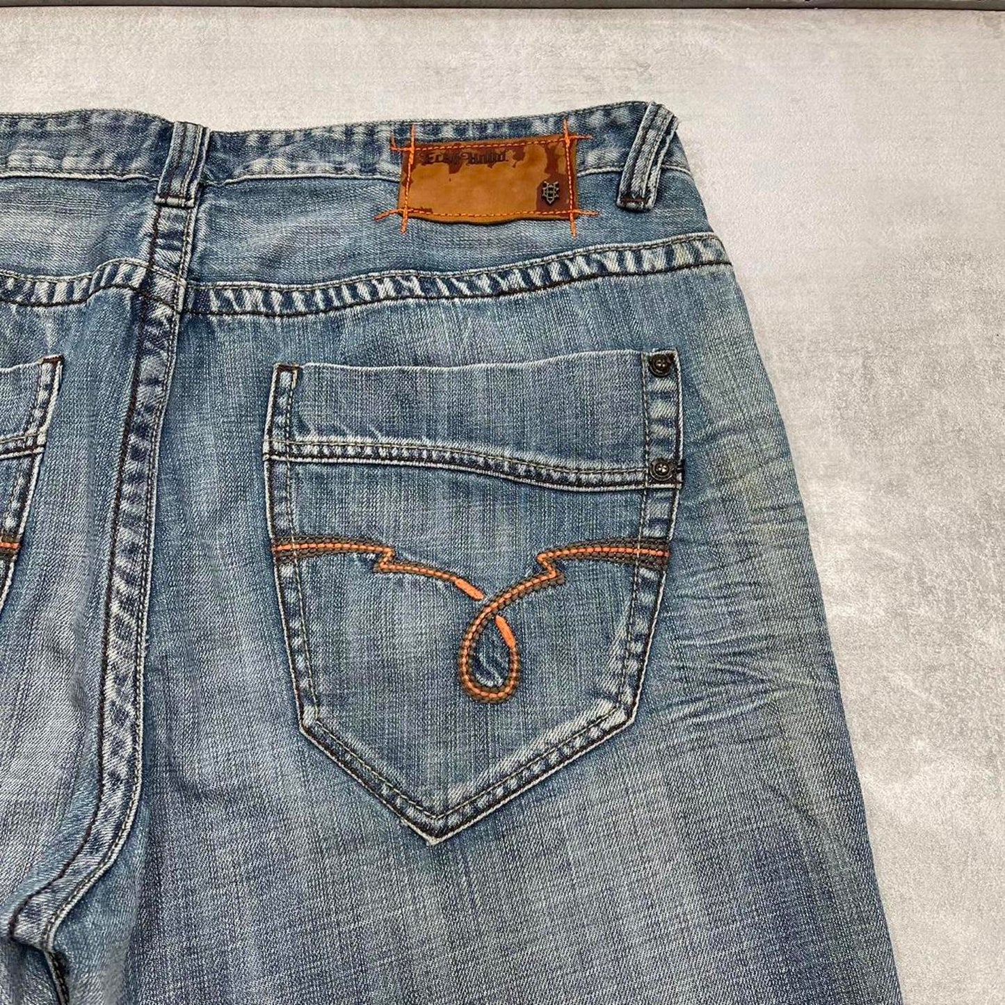 Embroidered Ecko denim shorts W38